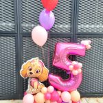 Ballonbouquet Paw Patrol mit Zahl in Blau oder Pink