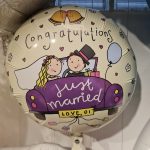 Folienballon Just Married Comic