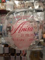 Baby Bubble Ballon zur Geburt personalisiert Rosa oder Hellblau – Bild 7