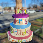 Folienballon Happy Birthday Torte