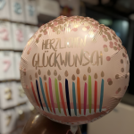 Folienballon Herzlichen Glückwunsch rund