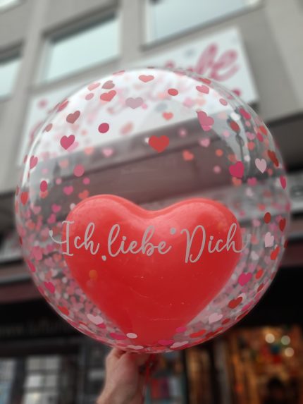 Ich liebe Dich Bubble Ballon