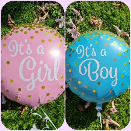 It's a Girl oder It's a Boy Folienballon
