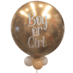 Gender Reveal Ballon Gold