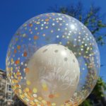 Bubble Ballon mit einem Ballon gefüllt - auf Wunsch personalisiert