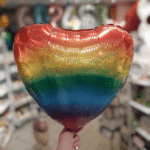 Folienballon Regenbogen Herz