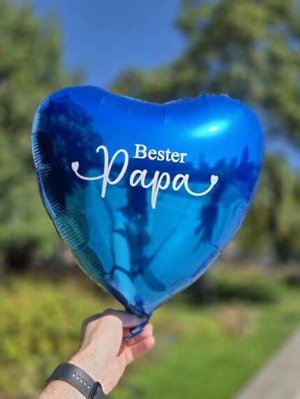 Bester Papa Folienballon in verschiedenen Farben