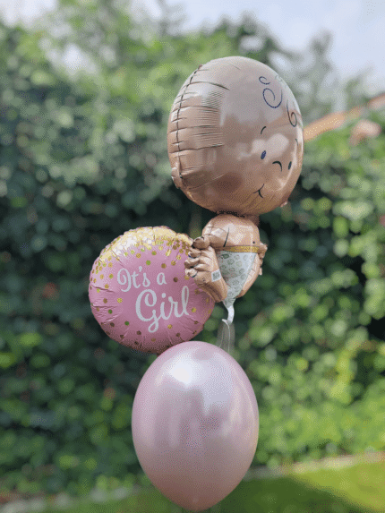 Baby Ballon Set Rosa