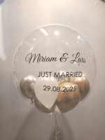 Bubble Ballon mit 8 kleinen Ballons - auf Wunsch personalisiert – Bild 8
