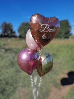 Bride to be Ballon Set Roségold Rosa und Gold – Bild 2