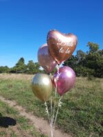 Bride to be Ballon Set Roségold Rosa und Gold – Bild 5