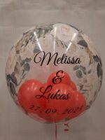 Bubble Ballon mit 8 kleinen Ballons - auf Wunsch personalisiert – Bild 16