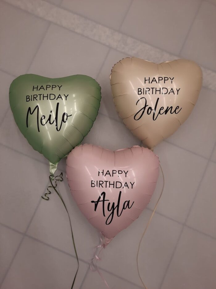 Happy Birthday Herz mit Personalisierung Wunschname – Bild 7