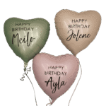 Happy Birthday Herz mit Personalisierung Wunschname