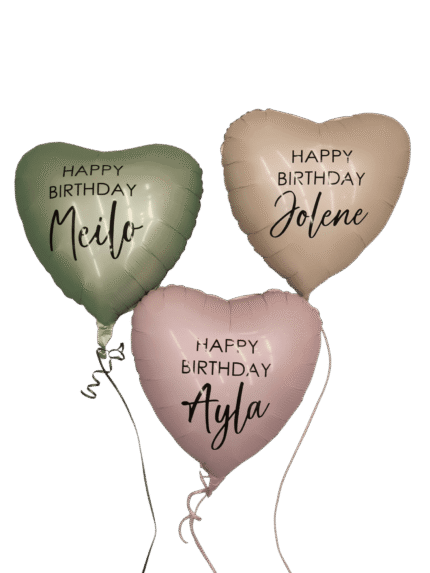 Happy Birthday Herz mit Personalisierung Wunschname