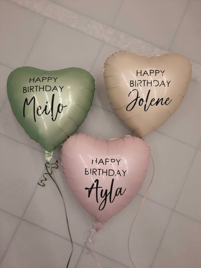 Happy Birthday Herz mit Personalisierung Wunschname – Bild 2