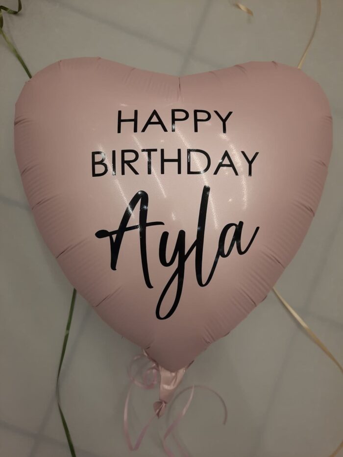 Happy Birthday Herz mit Personalisierung Wunschname – Bild 4