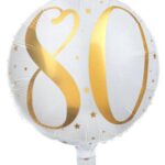Folienballon zum 80. Geburtstag