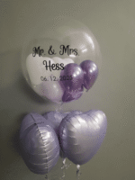 Bubble Ballon mit 8 kleinen Ballons - auf Wunsch personalisiert – Bild 17