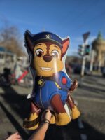 Ballonbouquet Paw Patrol mit Zahl in Blau oder Pink – Bild 4