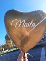 Herz Folienballon 35cm unbedruckt oder mit Wunschtext – Bild 11