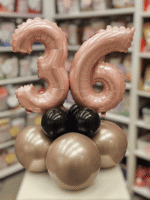 Tischbouquet Zahl und Farbe frei wählbar Tischdeko Centerpiece – Bild 2