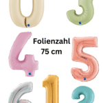 Folienzahl 75 cm verschiedene Farben mit Helium gefüllt