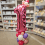 Zahlenbouquet - eine Zahl - mit Standfuß