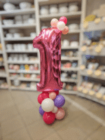 Zahlenbouquet - eine Zahl - mit Standfuß