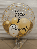 Bubble Ballon mit 8 kleinen Ballons - auf Wunsch personalisiert – Bild 5