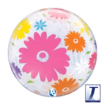 Happy Birthday Bubble mit Blumen – Bild 2