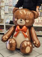 Folienballon XL Teddy Bär mit Schleife – Bild 2