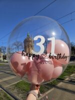 Bubble Ballon Happy Birthday mit Jahreszahl – Bild 2