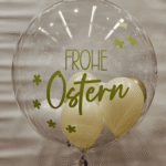 a) Bubble Ballon "Frohe Ostern"