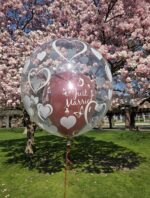 Bubble Ballon mit einem Ballon gefüllt - auf Wunsch personalisiert – Bild 2