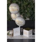 Folienballon Happy Birthday Weiß und Gold – Bild 2