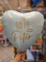 Herz Ballon zur Taufe mit Namen – Bild 2