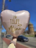 Herz Ballon zur Taufe mit Namen – Bild 3