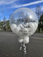 Pop Up Ballon personalisierbar Hochzeitsballon zum Aufstechen Standesamt oder Feier – Bild 2