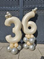 Ballonbouquet - zwei Zahlen - mit Standfuß – Bild 3