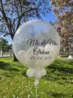 Pop Up Ballon - personalisierbar - Hochzeitsballon zum Aufstechen - Standesamt oder Feier – Bild 2