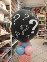 Baby Gender Reveal Ballon mit Konfetti gefüllt in Rosa oder Blau – Bild 3