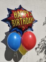Happy Birthday Ballon Set Superheld – Bild 2