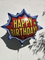 Folienballon Happy Birthday Comic Sprechblase