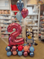 Ballonbouquet Bluey mit Zahl – Bild 2