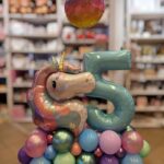 Einhorn Ballonbouquet mit Zahl