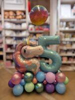 Einhorn Ballonbouquet mit Zahl
