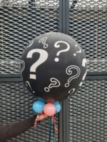 Baby Gender Reveal Ballon mit Konfetti gefüllt in Rosa oder Blau – Bild 10