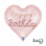 Happy Birthday Herz Folienballon