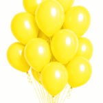 Latex Ballons Ø 30 cm Basis Gelb